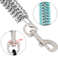 Miniatyrbilde 3 av 6: Hundeleie med fjærbelastet, låsbar krok, løpetau for hagen, egnet for små til mellomstore og store hunder