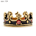 Miniatyrbillede 2 af 5: Royal King Knight Crown Ring til mænd