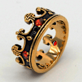 Miniatyrbild 4 av 5: Kunglig Riddarkrona Ring för Män