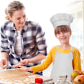 Miniatyrbilde 3 av 8: 1 sett Barn Forklær og Hattsett og Ermer Barn Kokk Forklær for Matlaging Baking Maling Overalls Barnehage Maling Kunst