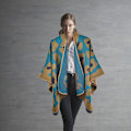 Miniatyrbillede 3 af 5: 1 Efterårs/vinter leopard print kappe tørklæde imitation cashmere split kappe tørklæde