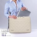 Miniatyrbild 5 av 5: Diamanterad laptopväska - Stor kapacitet, tunn och vattentät - Lämplig för 15,6\" bärbara datorer