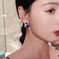 Miniatyrbillede 4 af 7: Øreringe til piger og kvinder, chunky hoops i multipak, øreringe til fødselsdagsfestgaver