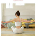 Miniatyrbild 3 av 5: Motståndband Yoga Rally Strap Kroppsskulptering Dragrep Silikon Drag Elastisk Yoga 8 Ord Form Sträck Bröst Fitnessverktyg