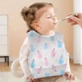 Miniatyrbild 5 av 5: Babyhaklappar – 50-pack Engångshaklappar för 6 Månader och Uppåt – 3-lagers Skydd för Småbarn, Pojkar och Flickor