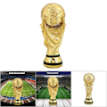 Miniatyrbillede 1 af 2: Harpiks Fodbold Spil Pris Trofæ Model Kunstværk Samling Hjem Display Gave (13cm)