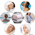 Miniatyrbilde 5 av 5: Badekåpe for kvinner, Dusjkåpe Myk Spa Håndkle Wrap Badehåndklær Kropp Wrap + Hårtørkehåndkle
