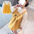 Miniatyrbild 6 av 6: Flickor Outfit 2-delars Romper Kläder Set Flickor Jumpsuit+Kjol Outfits