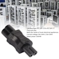 Miniatyrbild 5 av 8: 4 st IEC320 C6 till IEC320 C7 Strömadapter Plug and Play PDU Chassi Strömkonverter för Dator Bärbar Dator
