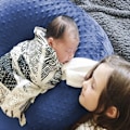 Miniatyrbillede 3 af 5: Ammepudebetræk og amme- og flaskefodringsplacering, babysupport, mavetid