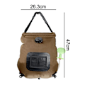 Miniatyrbilde 2 av 5: Solcelled dusjpose for utendørs, badepose for camping, vanntank for dusj, bærbar dusjpose, 20L badevannspose - for strand, svømming, reiser, fotturer