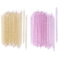 Miniatyrbillede 1 af 6: 100 stk Engangs Neglepinde Cuticle Pusher bulk, Neglepleje Pinde Rengøring Cuticle Stick