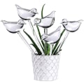 Miniatyrbild 1 av 5: 10-pack Självbevattnande glas, transparenta fågelformade glober för växter