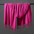 Miniatyrbild 3 av 3: Dam tjock mjuk kashmir ull pashmina sjal wrap halsduk - varm enfärgad stulen