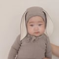 Miniatyrbild 5 av 5: Barnkläder kostym barn basrock baby vår och höst hem kläder pyjamas (Khaki)