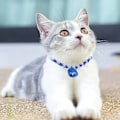 Miniatyrbillede 5 af 5: 2 stk. Katte Halsbånd Søde Kitty Justerbare Killinge Halsbånd, Bomuld Polyester Kæledyr Vævet Halsbånd, S, M