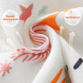 Miniatyrbilde 3 av 5: Anti-spark quilt for baby i bomullsgaze sovepose.