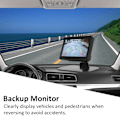Miniatyrbillede 7 af 8: 5 tommer bil backup monitor foldbar HD IPS skærm tovejs video input universal til lastbiler