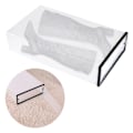 Miniatyrbillede 4 af 5: Klar Foldbar Tykknet Plastik Sko Opbevaringsboks Stabelbar Etui Sko Organizer Sort