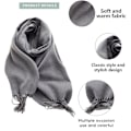 Miniatyrbild 3 av 7: Vinterhalsdukar för kvinnor Pashmina Sjal Wraps för Aftonklänningar Stora Varma Mjuka Halsdukar, 66cm*180cm