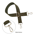 Miniatyrbillede 3 af 5: Brede Taske Remme Udskiftning Justerbar Crossbody Guld Hardware Canvas Skulderrem Til Kvinder