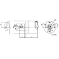 Miniatyrbild 1 av 2: MAE38-S6F1024/1.5M Multifunktionell Solidaxel Rotationsinkrementell Encoder 7-30V