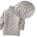 Miniatyrbillede 3 af 5: Drenge Piger Langærmet Chunky Varmt Trøjeoverdel Sweater