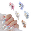 Miniatyrbillede 1 af 5: 30 stk. Neglecharms, Harpiks Blomster Neglecharms, Neglekunst Dekorationer med Blomster Perler Form
