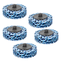 Miniatyrbillede 2 af 2: 5 stk. 2 tommer 50 mm Poly Strip Disc Rullelås Slibeskive Rustmaling Fjerningsmiddel (Blå)