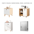 Miniatyrbild 7 av 8: Smart Låsspärr för Låda med 3-Färgad LED-Ljusvisning, Fingeravtrycksläsning, för Hem, Sängbord, Kontor