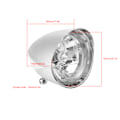 Miniatyrbilde 1 av 3: Motorsykkel 4,5 tommers aluminiumslegering vanntett 12V LED-frontlys Passer for KawasakiPlating