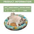 Miniatyrbillede 2 af 5: Sommermåtte Kennel Kattenest Kold Pude Dyretilbehør, Rattanmåtte Kattekøler Sovemåtte, Squishmallow Dyreseng