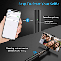 Miniatyrbild 7 av 8: Selfie Stick-stativ, allt-i-ett utdragbar Bluetooth Selfie Stick med trådlös fjärravtryckare för iPhone Xs/Xs Max/XR/X/8, Galaxy S10/9/8/Note,