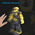 Miniatyrbild 1 av 8: RC Fjärrstyrd Robotleksak Tidig Utbildning Elektrisk Smart Sensor Barnleksak Gul