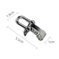 Miniatyrbilde 5 av 8: 3 stk U-formet spenne Utendørs paraply tau armbånd tilbehør justerbar spenne U-formet stål spenne