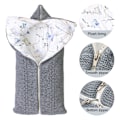 Miniatyrbillede 3 af 5: Babysovepose til sommer tynd bambus bomuld gaze sovepose