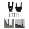 Miniatyrbillede 2 af 4: Justerbar nylon skydedørsguide - sort gulvguide, anti-vobbel, installationssæt