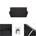 Miniatyrbillede 1 af 2: Sofa Couch Strækbetræk Elastisk Stof Settee Beskytter Betræk To-Sæders Sort 145~185cm