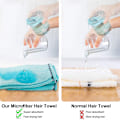 Miniatyrbillede 5 af 5: Hår Tørrehåndklæder til Kvinder, 3 Pak Super Bløde Absorberende Mikrofiber Turbaner Twist Hår Wrap