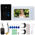 Miniatyrbild 2 av 8: 7-tums LCD-monitor Intercomkamera Videodörrtelefon Dörrklocka Access Control System 110-240V (EU)