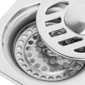 Miniatyrbilde 4 av 4: Vaskemaskin for bad og balkong i rustfritt stål, U-formet, luktresistent, dobbel bruk, gulvrenne