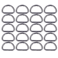 Miniatyrbild 2 av 8: 20 st D-ringar 4x38x23mm Stark Konstruktion Bred Användning Elegant Utseende DIY Hantverk för Väskor Plånböcker Armband Vapen Färg