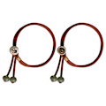 Miniatyrbilde 1 av 5: 2 stk Håndlagde Flettede Snøre Armbånd | Bomulls Knute Tråd Armbånd | Justerbart Unisex Vennskapsbånd