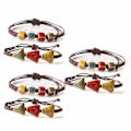 Miniatyrbillede 1 af 5: 6 stk. nationale stil armbånd vævet kærlighedsarmbånd, runde, trekantede, firkantede.