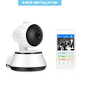Miniatyrbillede 5 af 8: Trådløs Babymonitor Sikkerhedskamera To-vejs Intercom Babymonitor 110‑240VUS Stik Babymonitor