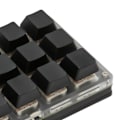 Miniatyrbild 5 av 8: Mini Tangentbord med Knappdesign, Röd Switch, Dubbla Lägen, Plug and Play, Mekaniskt Programmerbart Tangentbord för Spel, Kontor, Media, 12 Tangenter med 2 Knoppar