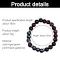 Miniatyrbillede 2 af 5: Beskyttelsesarmbånd Obsidian Tigerøje Stenarmbånd til Beskyttelse Bringer Held og Velstand
