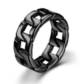 Miniatyrbillede 1 af 6: 316 titanium stålring til mænd, rustfrit stål støbt kæde ring
