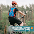 Miniatyrbild 4 av 5: Ryggsäck - Lätt Vattenpack för Löpning, Vandring, Cykling, Festivaler, Raves