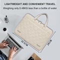 Miniatyrbilde 2 av 5: Laptopveske med diamantbroderi - Stor kapasitet, tynn og vanntett - Passer for 15,6\" bærbare datamaskiner